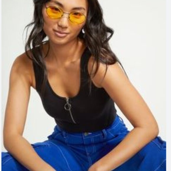 Set of 4 Rue 21 half zip crop tank tops all size XL dark blue is size L - Picture 8 of 8